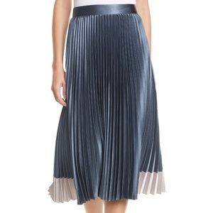 Ted Baker Glaycie Colorbock Detail Pleated Skirt